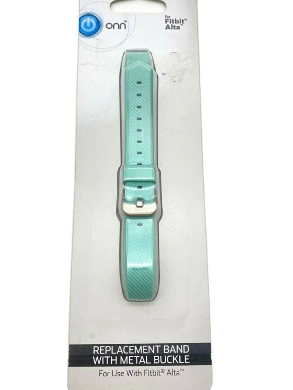 Fitbit Alta Onn Replacement Band Aqua Green With Metal Buckle‎ New